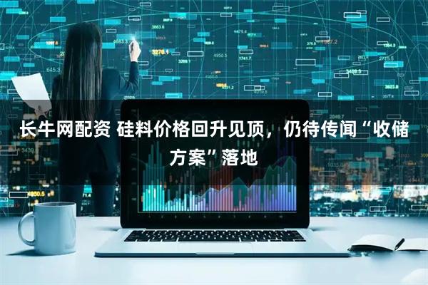 长牛网配资 硅料价格回升见顶，仍待传闻“收储方案”落地